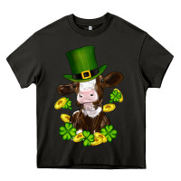 Asphalt st patricks day cow Heavy Core Tee - RanaPortraitStore