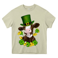 Mossy st patricks day cow Heavy Core Tee - RanaPortraitStore