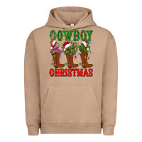Pigment Burro cowboy christmas boots cactus Urban Hoodie - CowGirlArtShop