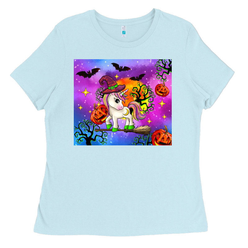 Halloween Unicorn Ladies Tee by Zillion Design Studio | Teevron