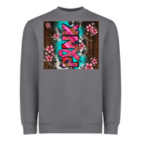 Storm western pattern pink with floral cancer ribbon Heavyweight Sweatshirt - AdoDesignShop