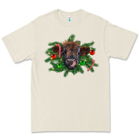 Bone Christmas highland calf Premium Tee - RanaPortraitStore