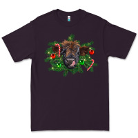 Plum Christmas highland calf Premium Tee - RanaPortraitStore