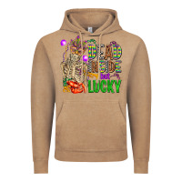 Vintage Coffee mardi gras dead inside but lucky  with skeleton Vintage Hoodie - AdoDesignShop