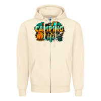 Sandshell camping life Zipper Hoodie - NancyCooperArtShop