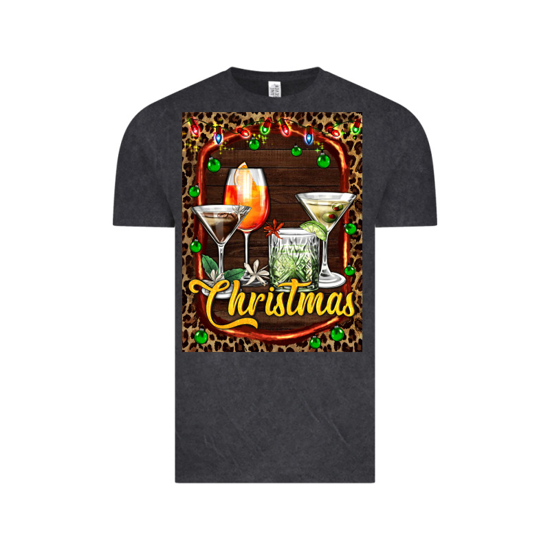 Cocktail Set For Christmas Vintage Tee by AdoDesignShop | Teevron
