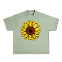 Oil Green sunflower Urban Heavy Tee - Artiststas