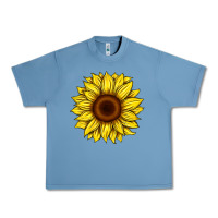 Pebble Blue sunflower Urban Heavy Tee - Artiststas