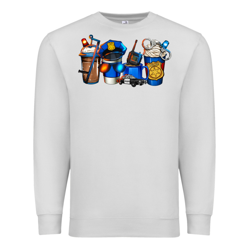Police Coffee Premium Sweatshirt by Jasminsmagicworld | Teevron
