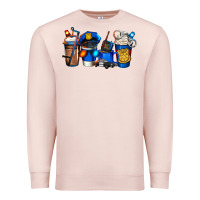 Pale Pink police coffee Premium Sweatshirt - Jasminsmagicworld