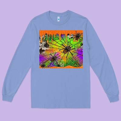 Spiders Halloween Tumbler Long Sleeve Tee Designed By Jasminsmagicworld