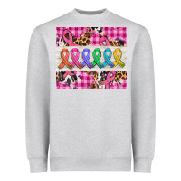 Western Colorfull Cancer Ribbon Heavyweight Sweatshirt | Teevron