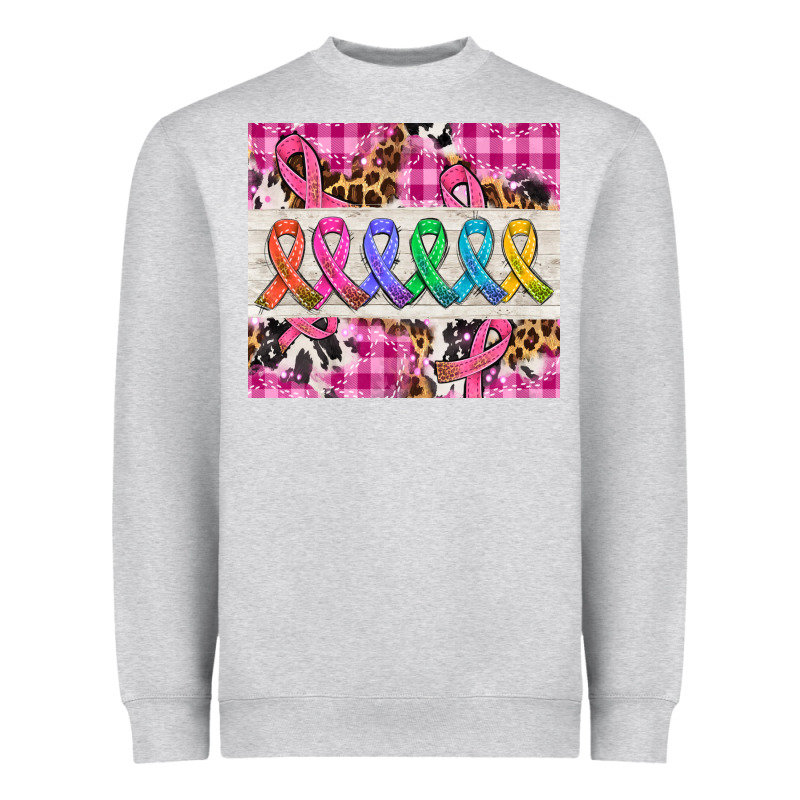 Western Colorfull Cancer Ribbon Heavyweight Sweatshirt by AdoDesignShop | Teevron