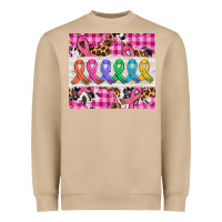 Mushroom western colorfull cancer ribbon Heavyweight Sweatshirt - AdoDesignShop