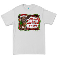 Dove Grey all i want for christmas is a cow highland calf Premium Tee - RanaPortraitStore