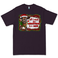 Plum all i want for christmas is a cow highland calf Premium Tee - RanaPortraitStore
