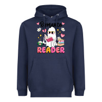 Navy romance reader Heavyweight Hoodie - Artiststas