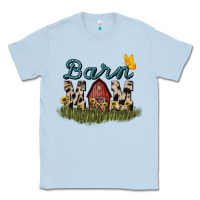 Dusty Blue barn mom sunflower Classic Tee - NancyCooperArtShop