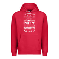 Cardinal Super Cool Poppy Of A Freaking Awesome Granddaugh Premium Hoodie - Bettercallsaul