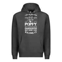 Charcoal Heather Super Cool Poppy Of A Freaking Awesome Granddaugh Premium Hoodie - Bettercallsaul