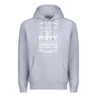 Heather Grey Super Cool Poppy Of A Freaking Awesome Granddaugh Premium Hoodie - Bettercallsaul