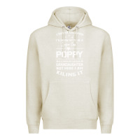 Oatmeal Heather Super Cool Poppy Of A Freaking Awesome Granddaugh Premium Hoodie - Bettercallsaul