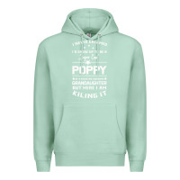 Seafoam Super Cool Poppy Of A Freaking Awesome Granddaugh Premium Hoodie - Bettercallsaul