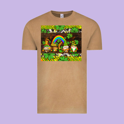 Western St Patricks Gnomes Vintage Tee Designed By Adodesignshop