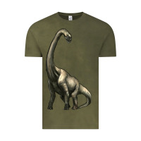 Vintage Olive brachiosaurus Vintage Tee - Artiststas