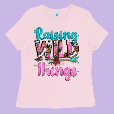 Ladies Tee raising wild things