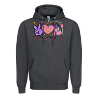 Smoke peace love make up Zipper Hoodie - MaliasSmallBusiness