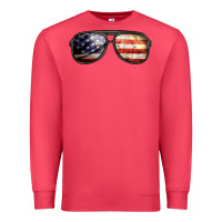 Cardinal amerıcan flag glasses Premium Sweatshirt - BarkalooDesign