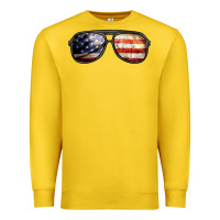 Lemon amerıcan flag glasses Premium Sweatshirt - BarkalooDesign