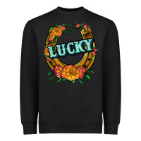 Black horseshoe lucky Heavyweight Sweatshirt - JahusDesignShop
