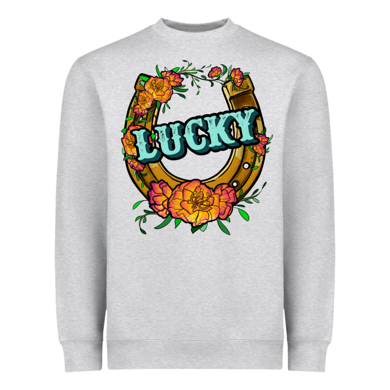 Horseshoe Lucky Heavyweight Sweatshirt by JahusDesignShop | Teevron