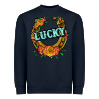 Navy horseshoe lucky Heavyweight Sweatshirt - JahusDesignShop