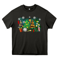 Asphalt christmas trees with volleyball Heavy Core Tee - Zillion Design Studio
