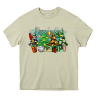 Mossy christmas trees with volleyball Heavy Core Tee - Zillion Design Studio
