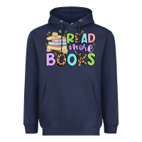 Navy read more books Heavyweight Hoodie - Artiststas