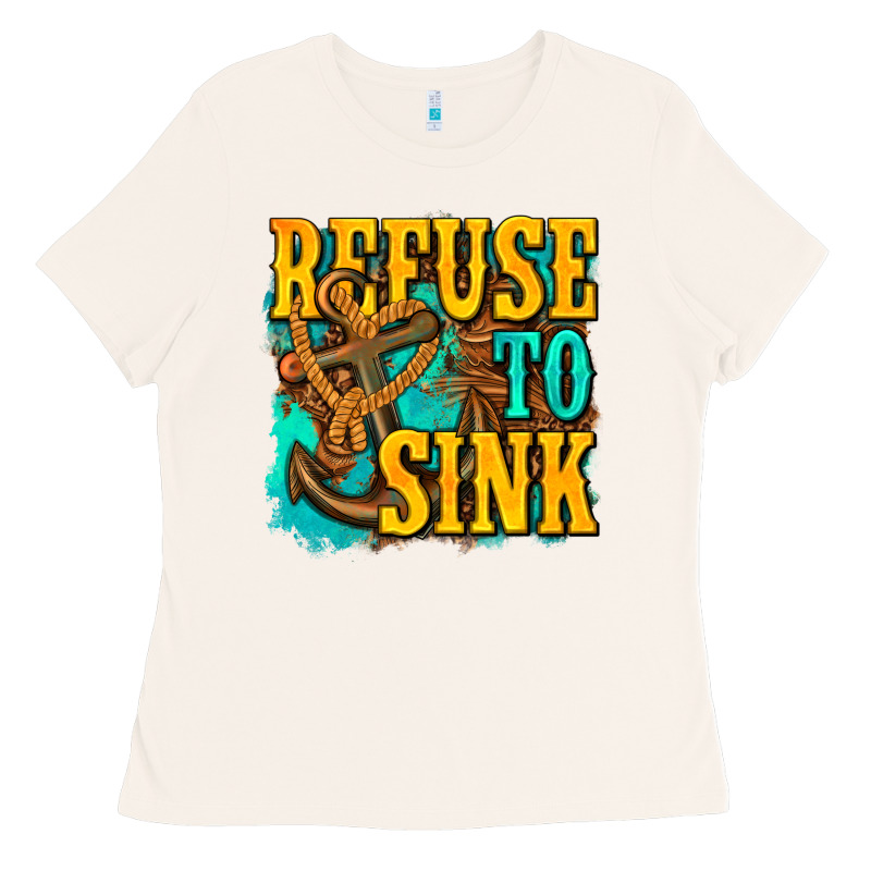 Refuse To Sink Western Ladies Tee by texasbilliewilder | Teevron