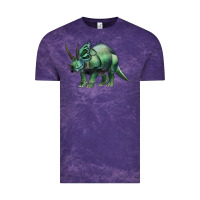 Cloud Purple dinosaur triceratops Vintage Tee - Artiststas