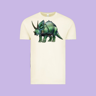 Dinosaur Triceratops Vintage Tee Designed By Artiststas