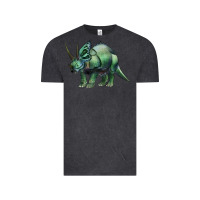 Vintage Black dinosaur triceratops Vintage Tee - Artiststas