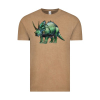 Vintage Coffee dinosaur triceratops Vintage Tee - Artiststas
