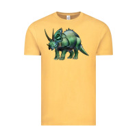 Vintage Mustard dinosaur triceratops Vintage Tee - Artiststas