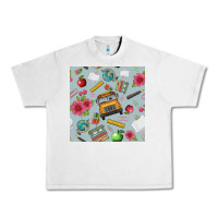 Lunar Rock school bus back to school seamless pattern Urban Heavy Tee - BundleAndBundleShop