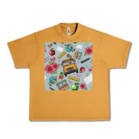 Peanut Butter school bus back to school seamless pattern Urban Heavy Tee - BundleAndBundleShop