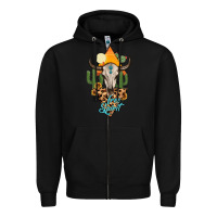 Black free spirit bull skull Zipper Hoodie - MaliasSmallBusiness
