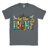 Charcoal Heather be the light Classic Tee - NancyCooperArtShop