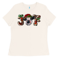 Bone Christmas Joy Heifer Cow Ladies Tee - RanaPortraitStore